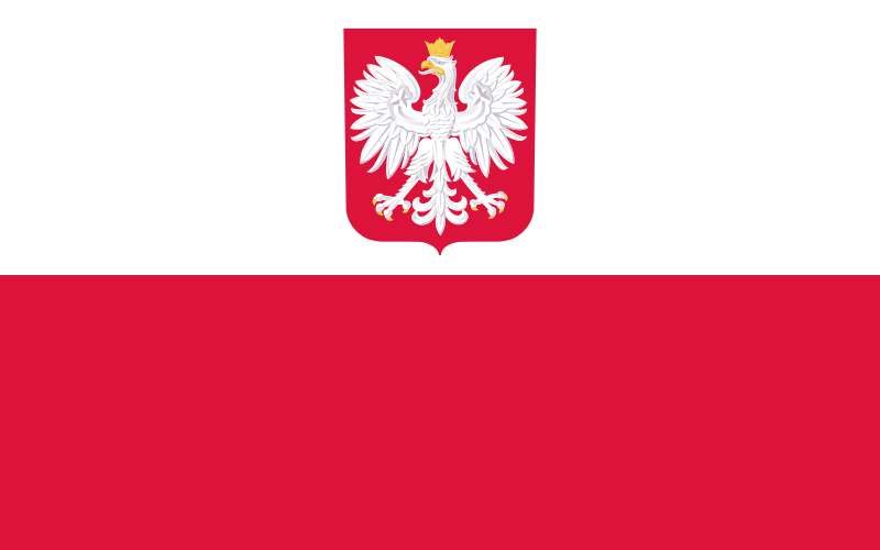 Poland Flag with Coat of Arms